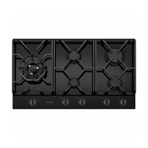 Westinghouse WHG958BC 90cm 5 Burner Natural Gas Cooktop