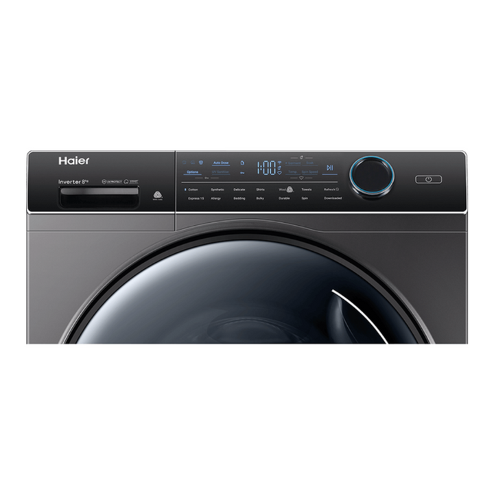 Haier HWF80ANB1 8Kg Front Load Washing Machine - Brisbane Home Appliances